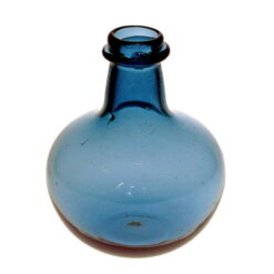 Blå flaska, liten rund