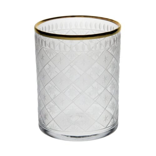 Beaker engraved with gilt edge