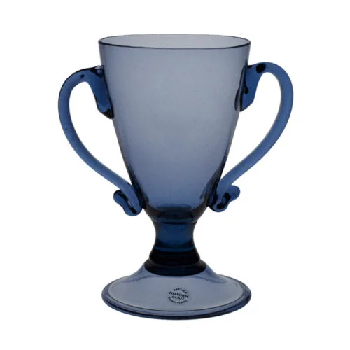 Cup with handles, Blue