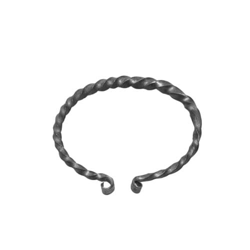 Iron bracelet, twisted/open