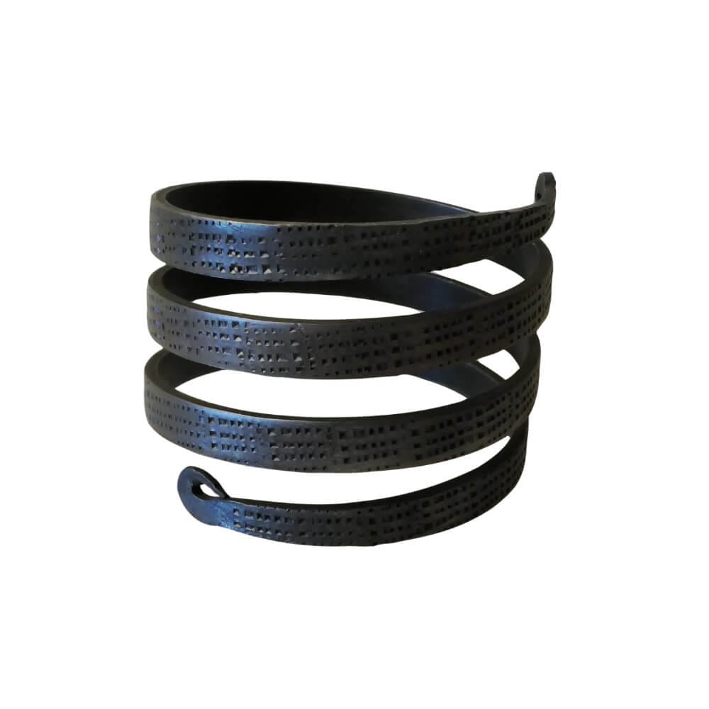 Iron bracelet, flat spiral