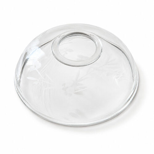 handgraverad ljusmanschett i glas